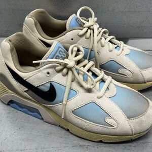 Size 7 - Nike Air Max 180 Light Khaki Psychic Blue Linen Tan Rare